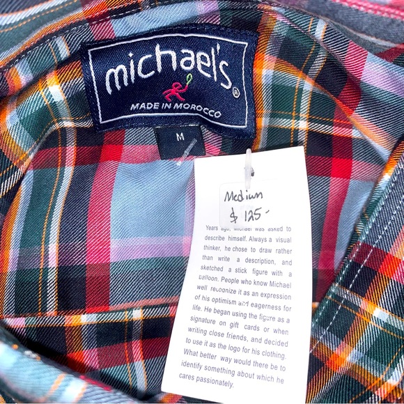 Michael’s Long Sleeve Plaid Shirt. NWT. - Picture 10 of 11